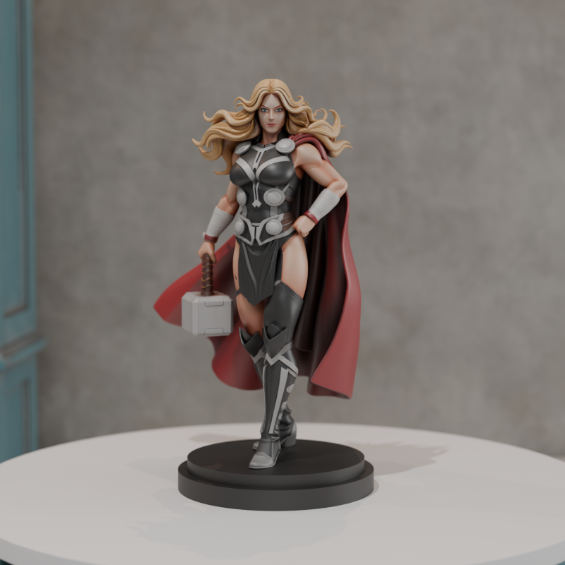 Jane Foster 3D Print Model .c4d .max .obj .3ds .fbx .stl .blend