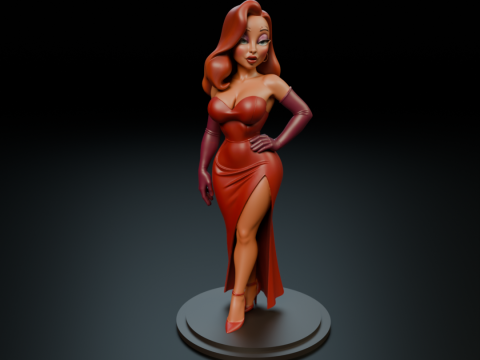 Pin-up 3D प्रिंट मॉडल