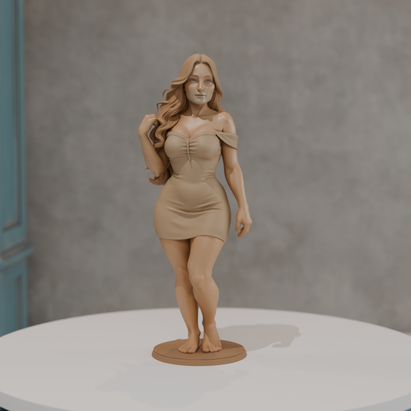 Pin up 3Dプリントモデル .c4d .max .obj .3ds .fbx .stl .blend 