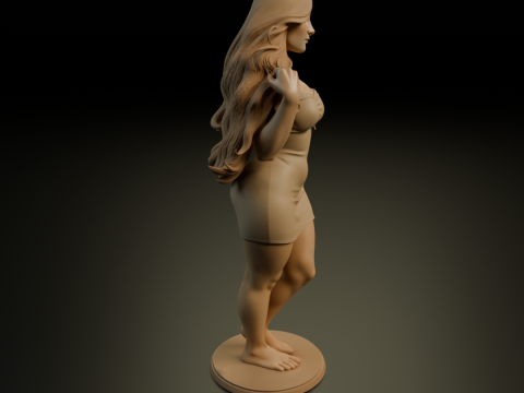 Pin up 3Dプリントモデル