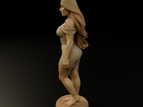 Pin up 3Dプリントモデル