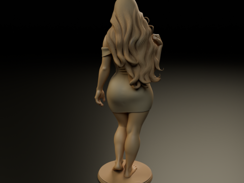 Pin up 3Dプリントモデル