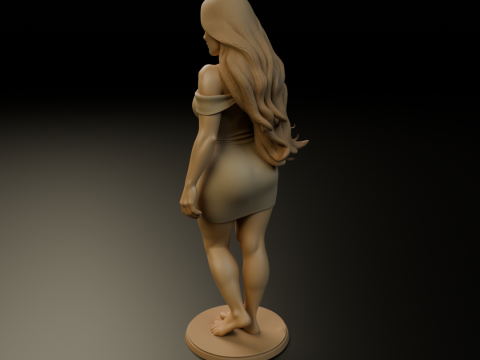 Pin up 3Dプリントモデル
