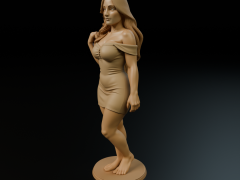 Pin up 3Dプリントモデル