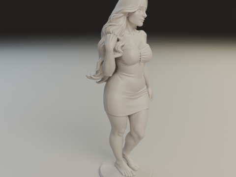 Pin up 3Dプリントモデル