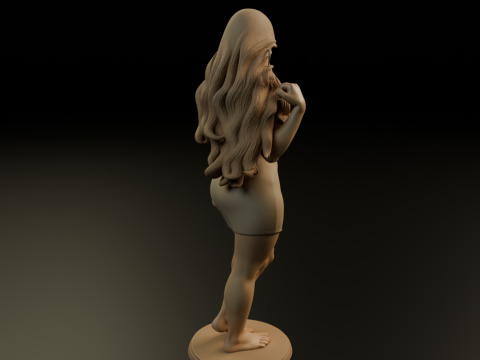 Pin up 3Dプリントモデル