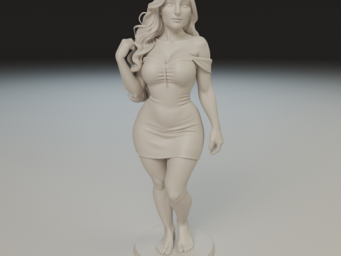 Pin up 3Dプリントモデル