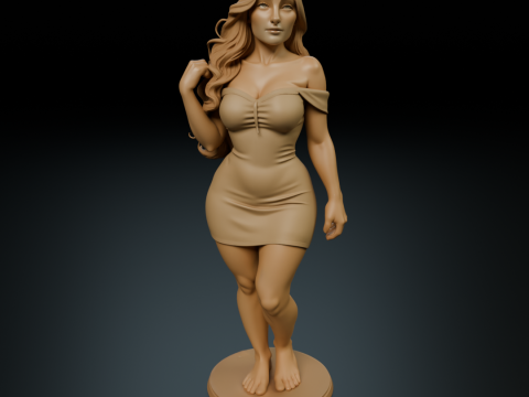 Pin up 3Dプリントモデル