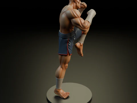 Sagat 3D Print Model