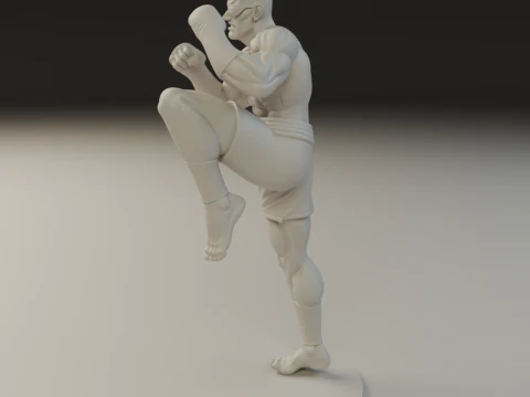 Sagat 3D Print Model