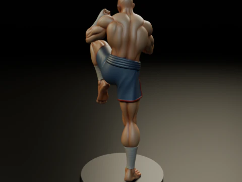 Sagat 3D Print Model