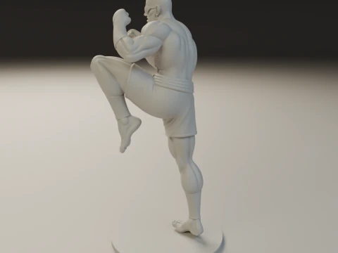 Sagat 3D Print Model