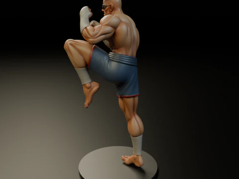 Sagat 3D Print Model