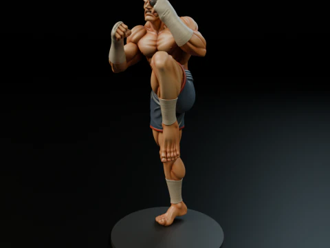 Sagat 3D Print Model