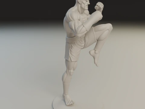 Sagat 3D Print Model