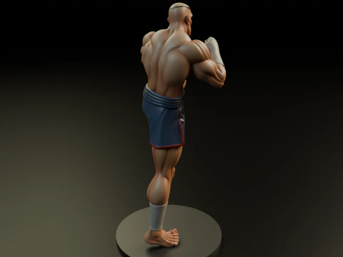 Sagat 3D Print Model