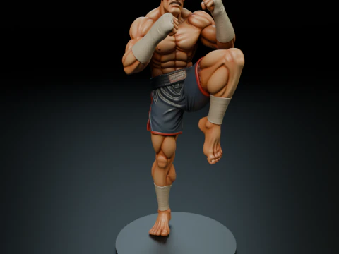 Sagat 3D Print Model