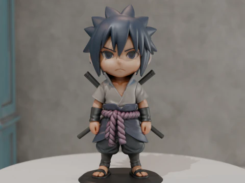 Sasuke Uchiha 3D Druckmodell
