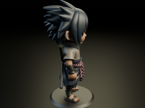 Sasuke Uchiha Model Cetak 3D