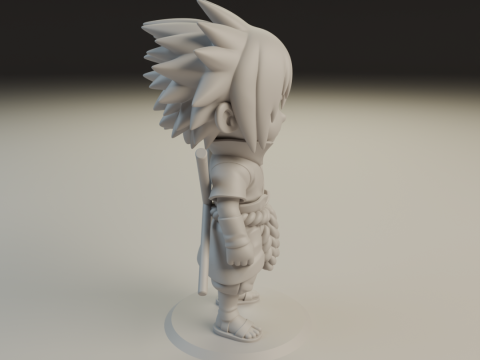 Sasuke Uchiha Model Cetak 3D