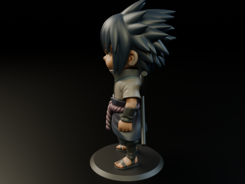 Sasuke Uchiha Model Cetak 3D