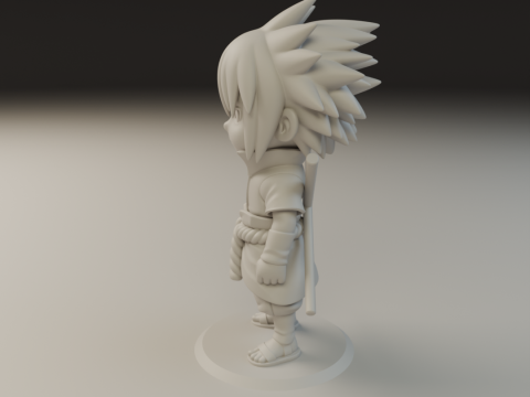Sasuke Uchiha Model Cetak 3D