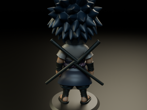 Sasuke Uchiha Model Cetak 3D