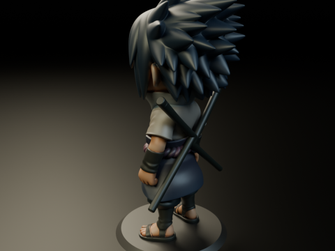 Sasuke Uchiha Model Cetak 3D
