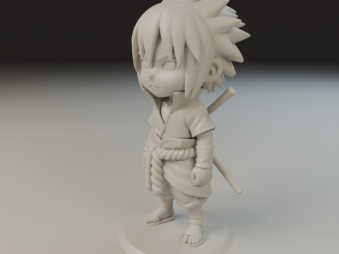 Sasuke Uchiha Model Cetak 3D