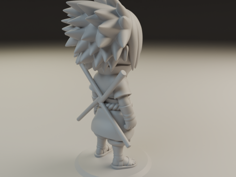 Sasuke Uchiha Model Cetak 3D