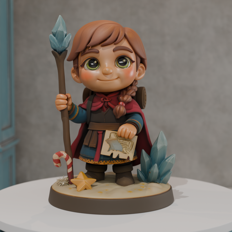 Adventurous 3D Print Model .c4d .max .obj .3ds .fbx .stl .blend 