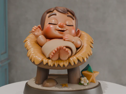 小耶稣 3D 打印模型