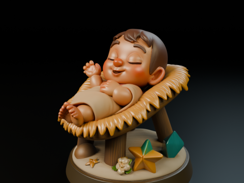 Baby jesus 3Dプリントモデル