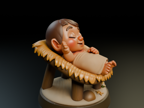 Baby jesus 3Dプリントモデル