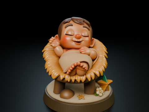 Baby jesus 3Dプリントモデル