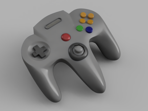 Nintendo 64 controler Model 3D