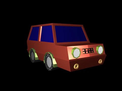 Carro simples Modelo 3D