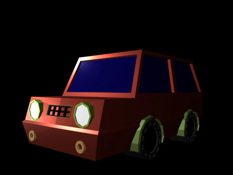 Simple car 3D Model