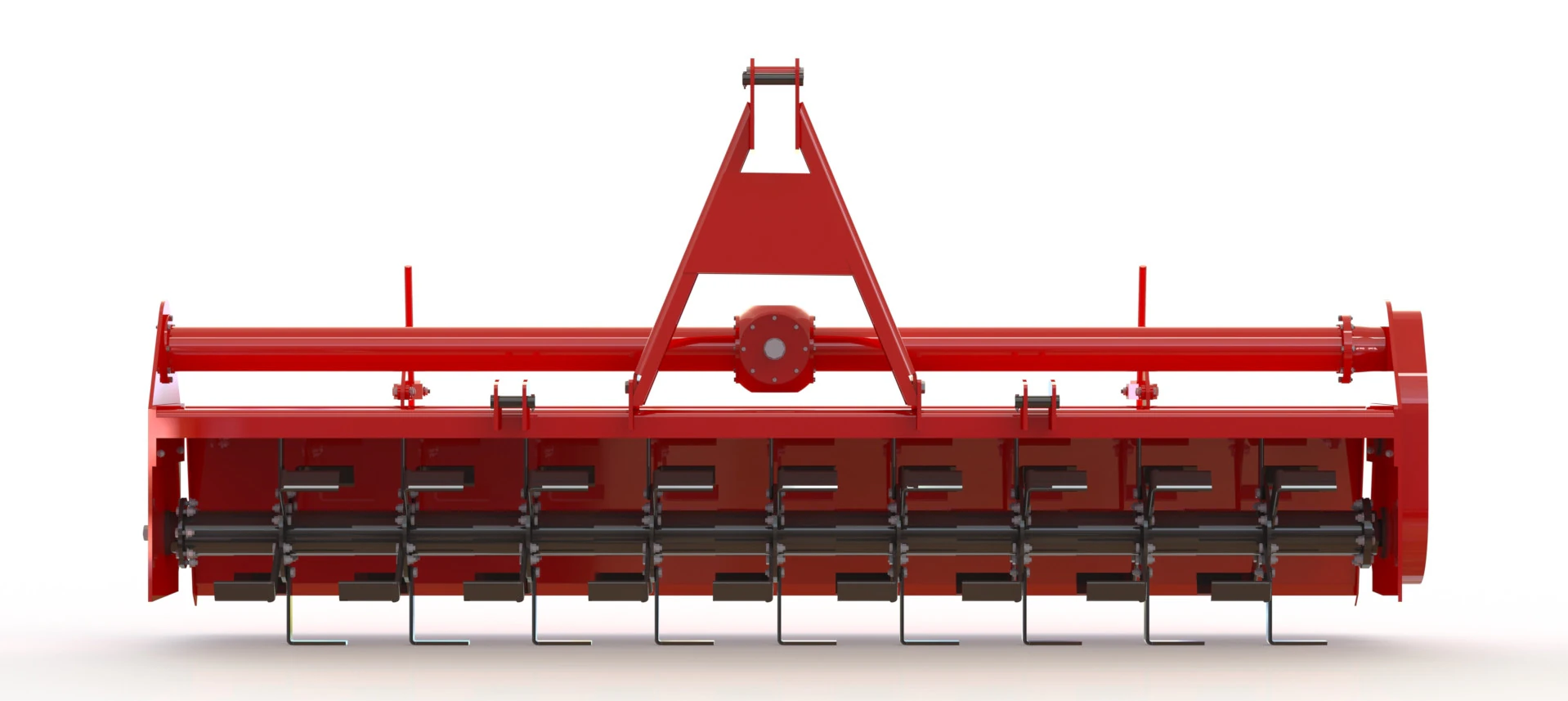 ROTARY TILLER 3D Model .c4d .max .obj .3ds .fbx .stl .blend 