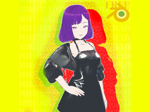 Ari the Baddie Fully Rigged Free 3D Model