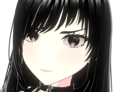 Baddie Anime Girl Fully Rigged 3D Model