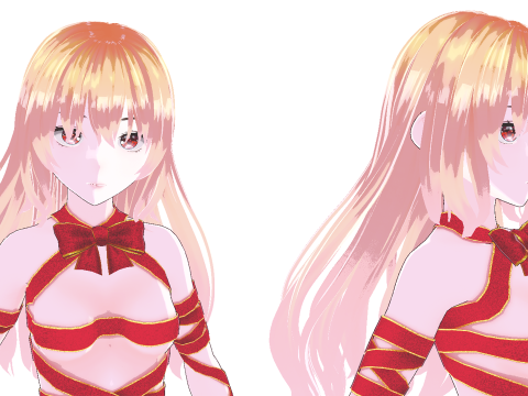 Your Christmas Present Mizuki Low-poly 3D Model