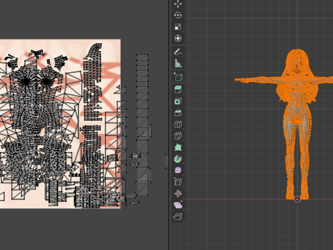 Your Christmas Present Mizuki Low-poly 3D Model