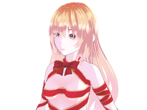 Your Christmas Present Mizuki Low-poly 3D Model