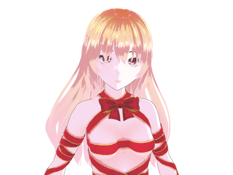 Your Christmas Present Mizuki Low-poly 3D Model