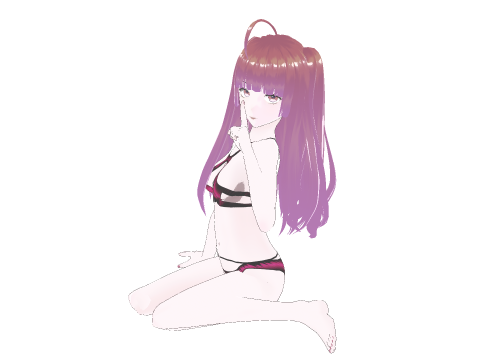 Beach Girl Yukiha Stylized Anime Fully Rigged Game Ready 3D Model