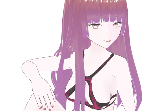Beach Girl Yukiha Stylized Anime Fully Rigged Game Ready 3D Model