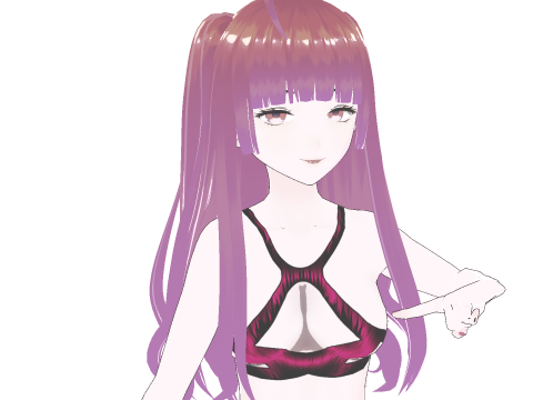 Beach Girl Yukiha Stylized Anime Fully Rigged Game Ready 3D Model