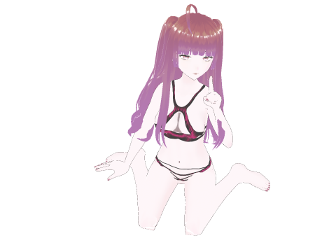 Beach Girl Yukiha Stylized Anime Fully Rigged Game Ready 3D Model