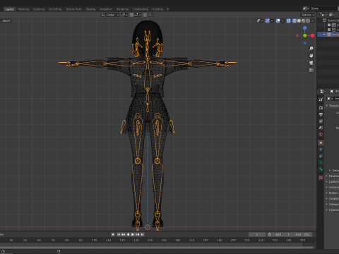 Eyepatch Anime School Girl Fully Rigged Modelo 3D